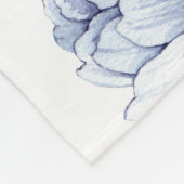 Violetter Blumenbaby-Meilenstein Fleecedecke (Ecke)