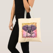 Violetter Elefant Tragetasche (Vorderseite (Produkt))
