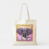 Violetter Elefant Tragetasche (Rückseite)