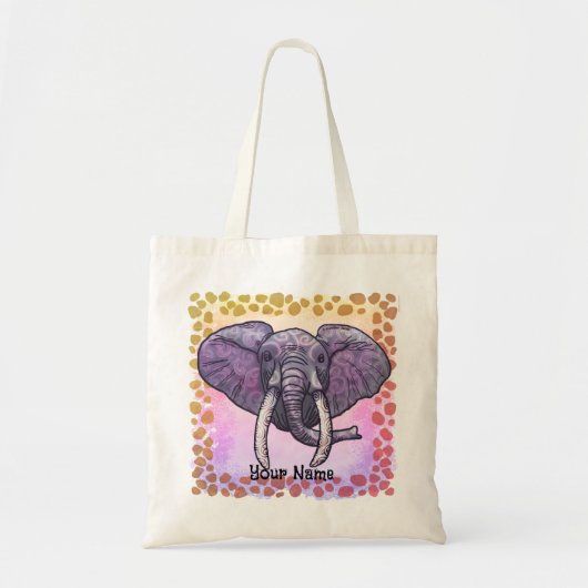 Violetter Elefant Tragetasche (Vorne)