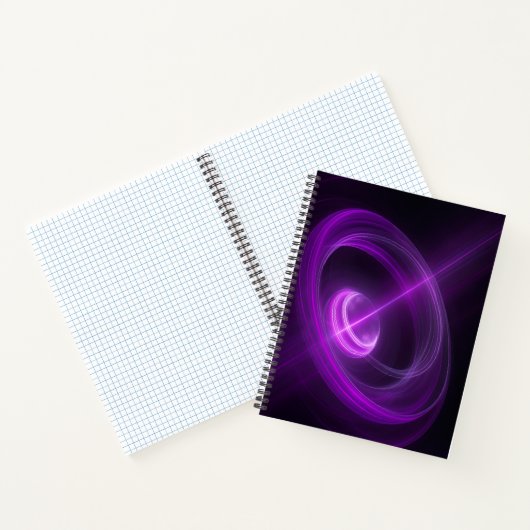 Violetter Energie-Vortex Spiralblock Notizblock (Innenseite)