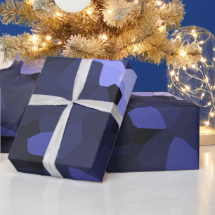Violetter Farbton Kristallisiertes Muster Geschenkpapier