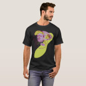 Violetter Fischmann T-Shirt (Vorne ganz)