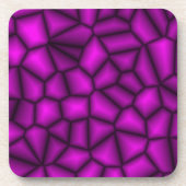 Violetter Flagstone Getränkeuntersetzer (Vorderseite)