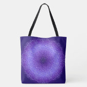 Violetter Gradienten-Mandala Tasche (Rückseite)