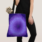 Violetter Gradienten-Mandala Tasche (Von Nahem)