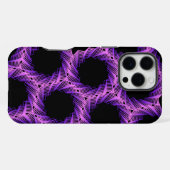 Violetter Gridlock iPhone Hülle (Rückseite (Horizontal))
