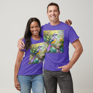 Violetter Haubenjay-Fantasievogel T-Shirt