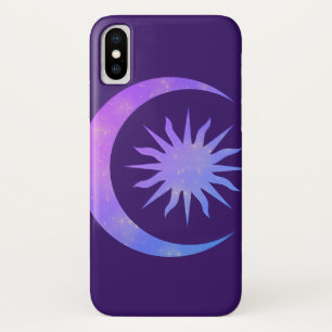 Violetter Indigo Purpur Mond & Sonne Zen Case-Mate iPhone Hülle