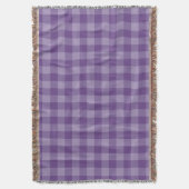 Violetter karierter Hintergrund Decke (Vorderseite Vertikal)