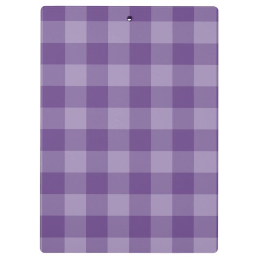 Violetter karierter Hintergrund Klemmbrett (Rückseite)
