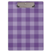 Violetter karierter Hintergrund Klemmbrett (Vorderseite)