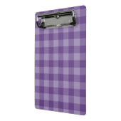 Violetter karierter Hintergrund Mini Klemmbrett (Gewinkelt2)