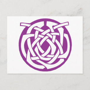 Violetter keltischer Kreis Postkarte