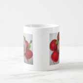 Violetter Knoblauch mit Radieschen Kaffeetasse (Mittel)