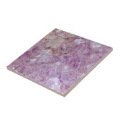 Violetter Kristallpastellquarz Fliese (Seite)