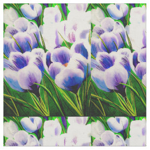 Violetter Krokus Stoff