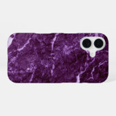 Violetter Marmor iPhone 16 Hülle (Rückseite (Horizontal))