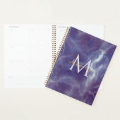 Violetter Marmor-Planer mit individuellem Monogram Planer (Anzeige)
