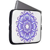 Violetter Mit Blumenmandala. Laptopschutzhülle (Vorne Rechts)