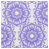 Violetter Mit Blumenmandala. Stoff (Muster)