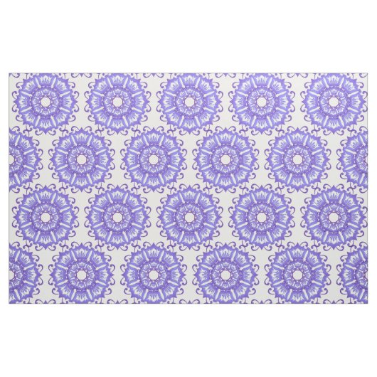 Violetter Mit Blumenmandala. Stoff (Fat Quarter (45,7 x 55,9 cm))