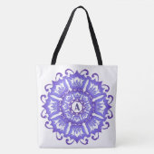Violetter Mit Blumenmandala. Tasche (Vorderseite)