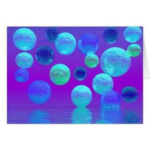 Violetter Nebel-- cyan-blaues und lila abstraktes