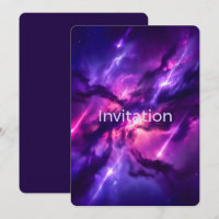 Violetter Neon-Kosmischer Leerraum