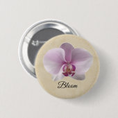 Violetter Orchideen-Button Button (Vorne & Hinten)