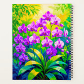 Violetter Orchideen-Planer Planer (Rückseite)