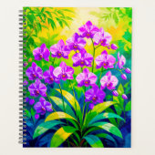 Violetter Orchideen-Planer Planer (Vorderseite)