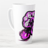 Violetter Pfau Milchtasse (Linke Ecke)