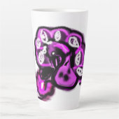 Violetter Pfau Milchtasse (Vorderseite)