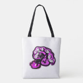 Violetter Pfau Tasche (Rückseite)