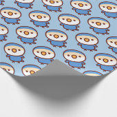 Violetter Pfirsichköpfchen Geschenkpapier (Ecke)