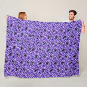 Violetter Puls Fleecedecke