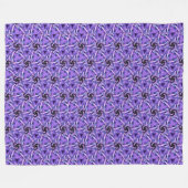 Violetter Puls Fleecedecke (Vorderseite (Horizontal))
