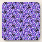 Violetter Puls Getränkeuntersetzer (Vorderseite)