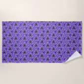 Violetter Puls Strandtuch (Vorderseite)