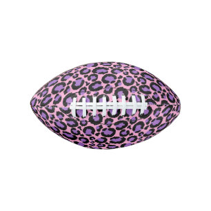 Violetter Rosa Gepard Leopard Muster Tierliebhaber Football
