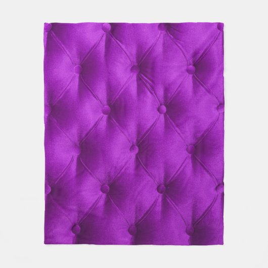 Violetter Samt-Capitone-Textilhintergrund, Fleecedecke (Vorderseite)
