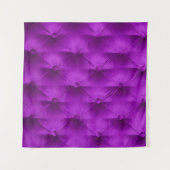 Violetter Samt-Capitone-Textilhintergrund, Wandteppich (Vorderseite (Horizontal))