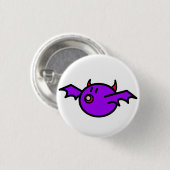 Violetter Schläger (weißer Hintergrund) Button (Vorne & Hinten)