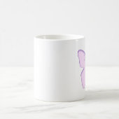 Violetter Schmetterling Kaffeetasse (Mittel)