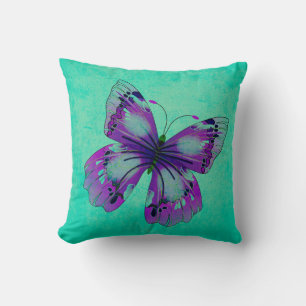 Violetter Schmetterling Kissen