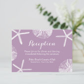 Violetter Starfish-u. Begleitkarte (Stehend Vorderseite)