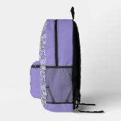 Violetter Stiefmütterchengarten Bedruckter Rucksack (Rechts)