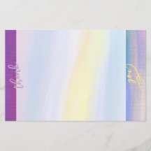 Violetter und goldener abstrakter Strahl