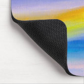 Violetter und goldener Strahl Abstrakt Mousepad (Ecke)